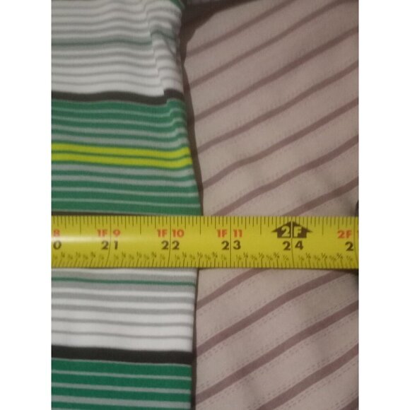 Nike Golf Tour Performance Green Gray Striped Dri Fit Casual Polo Shirt Large L - Picture 13 of 14